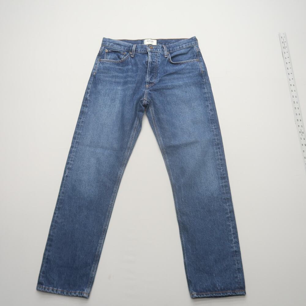 AGOLDE Parker Long Low Slung Vintage Straight Jeans in Placebo 27 - Picture 4 of 14